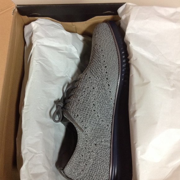 Cole Haan Men's 2.Zerogrand Gray Stitchlite Oxford Shoes - 11.5M - New in Box - Picture 6 of 10